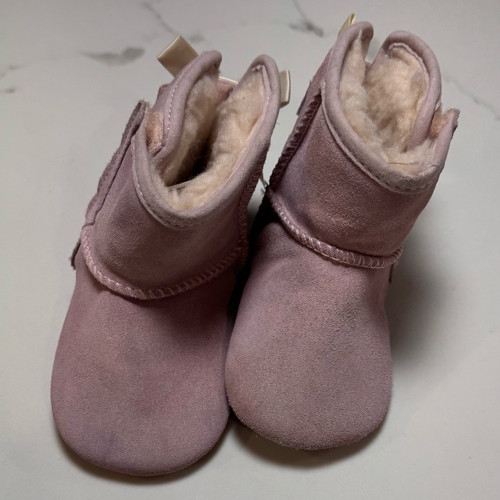 UGG Pink Infant Sheepskin Booties